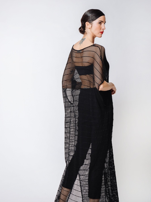 Macramé lace maxi t-shirt