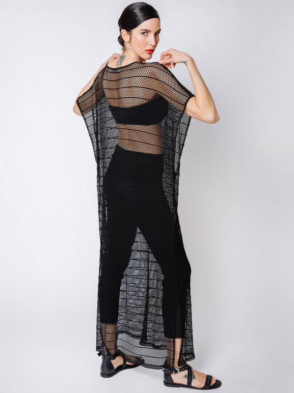 Macramé lace maxi t-shirt