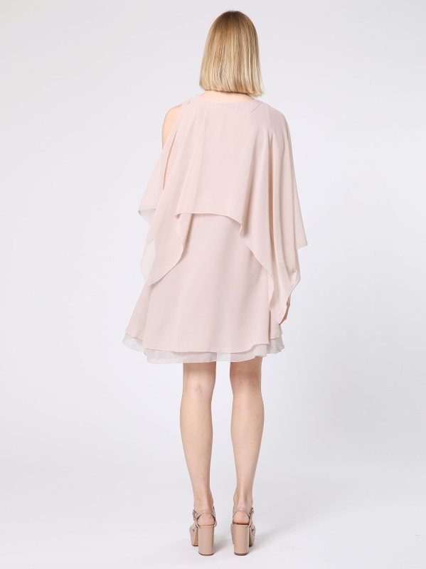 Poncho in chiffon