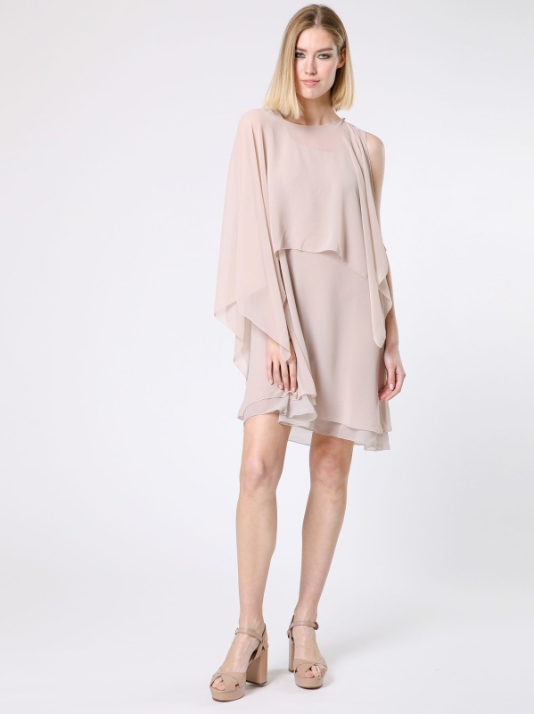 Poncho in chiffon