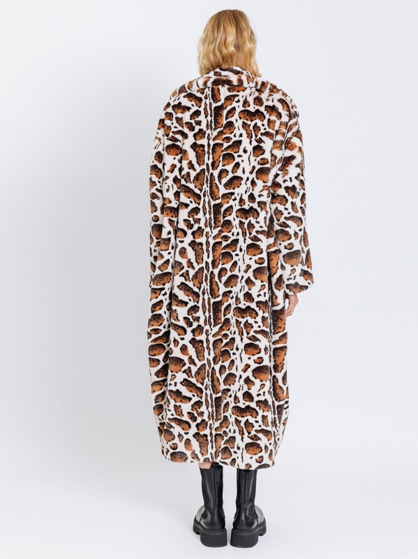 Cappotto in ECOFUR maculato