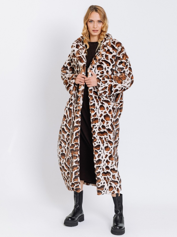 Cappotto in ECOFUR maculato