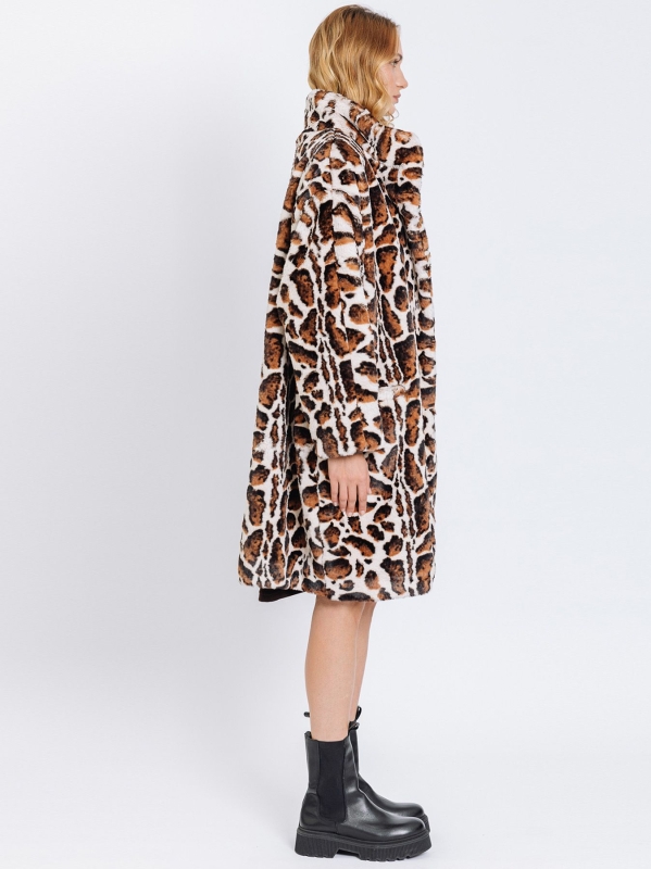 Cappotto in ECOFUR maculato