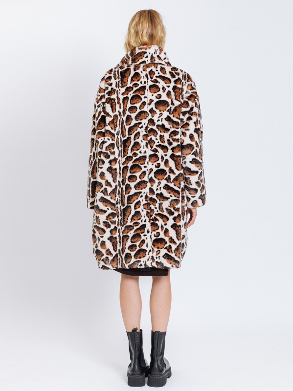 Cappotto in ECOFUR maculato