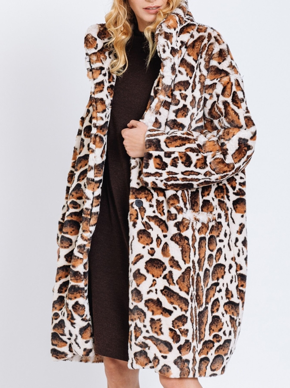 Cappotto in ECOFUR maculato