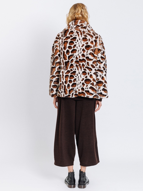 Giacca in ECOFUR maculato