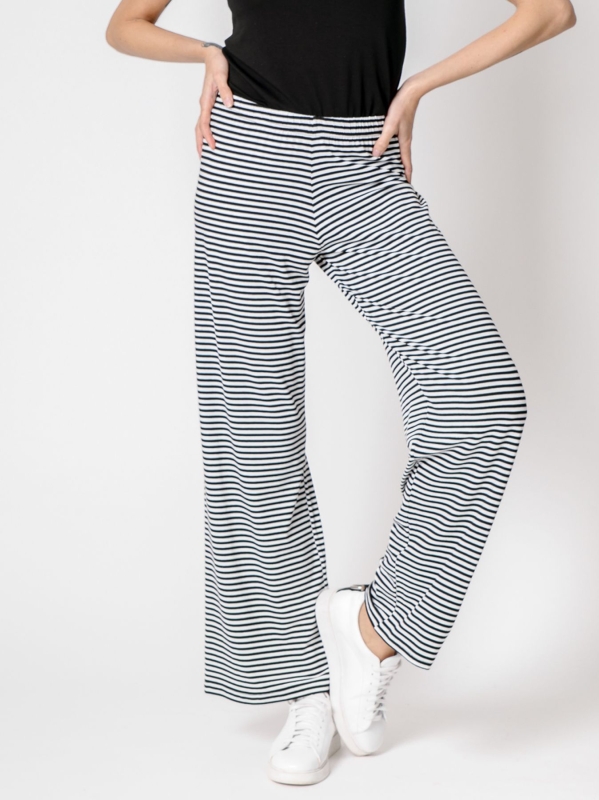 Pantalone elastico rigato
