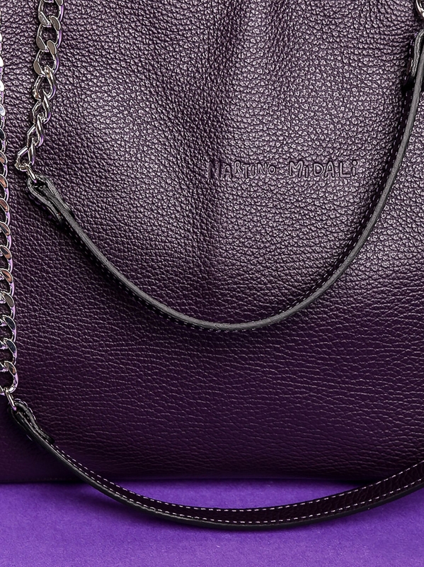 Borsa a mano in pelle