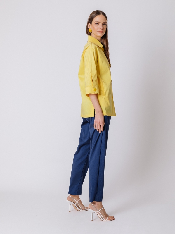 Giacca in shantung stretch