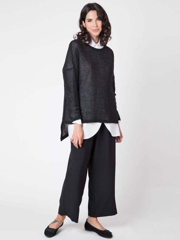 Maxi maglia a scatola in mohair