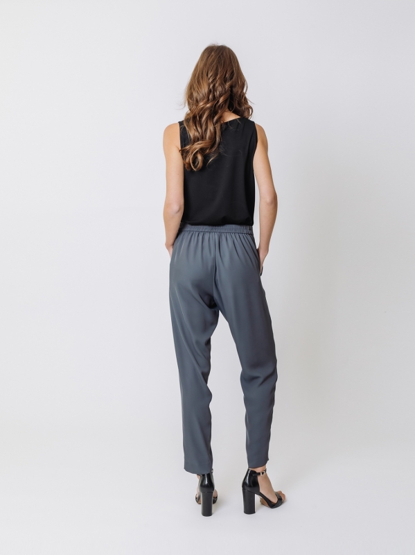 Pantalone chino in cady fluido 