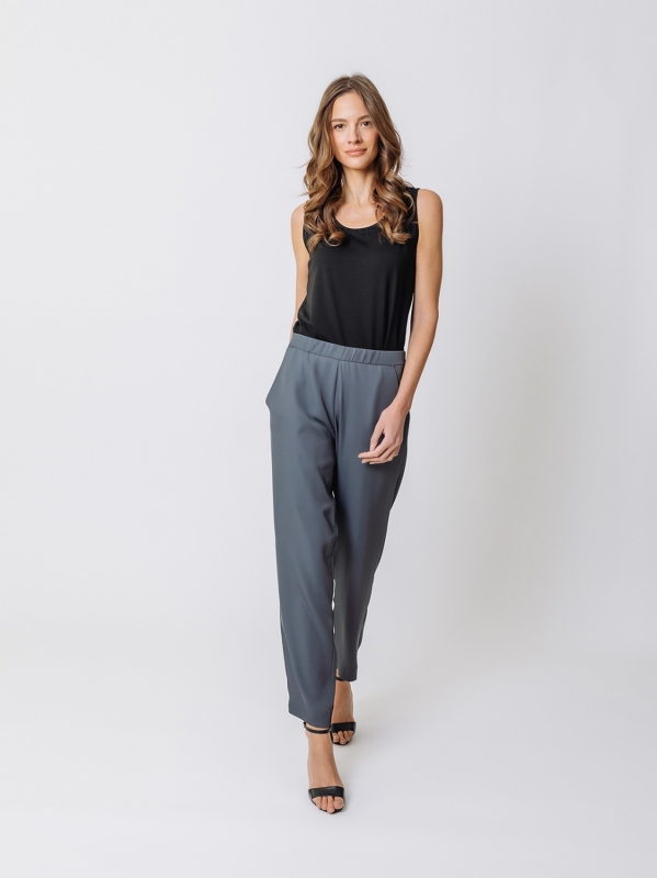 Pantalone chino in cady fluido 