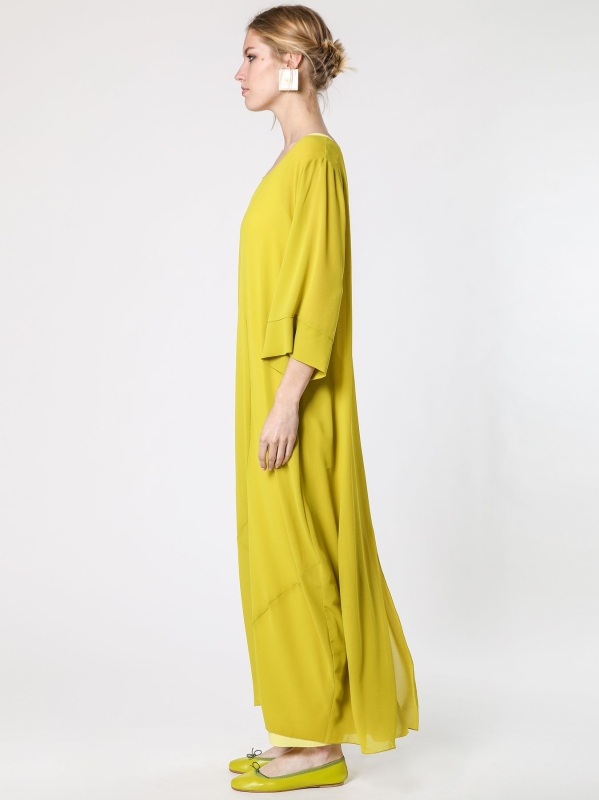 Abito in chiffon LIME