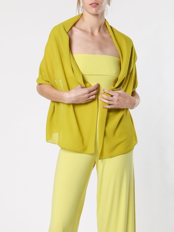 Stola in chiffon LIME