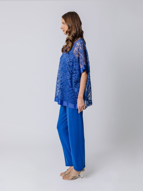 Maxi maglia in pizzo macramé