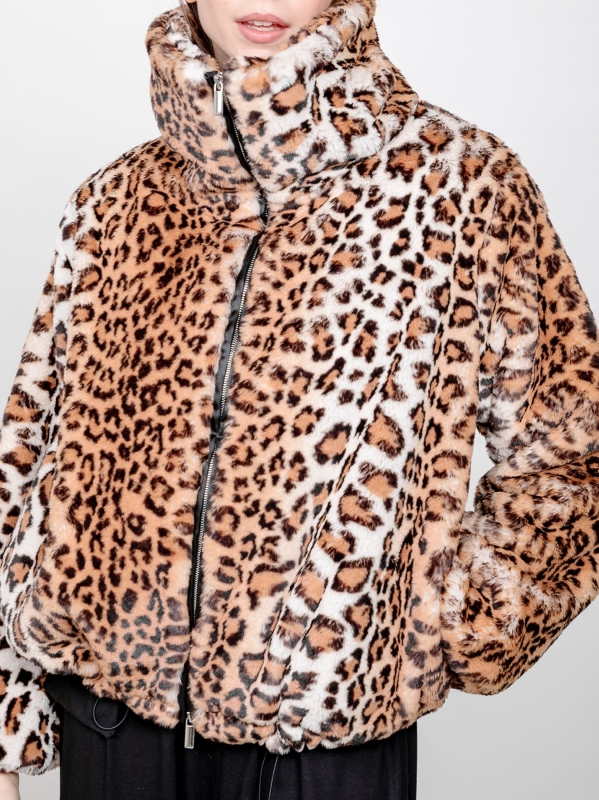 Bomber ecofur animalier