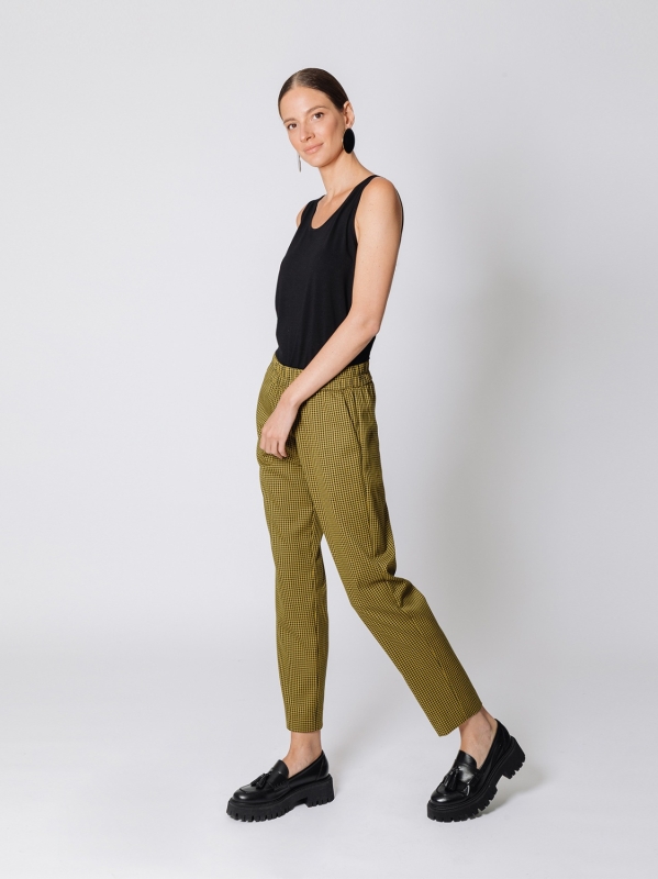 Pantalone sigaretta MICRO CHECK