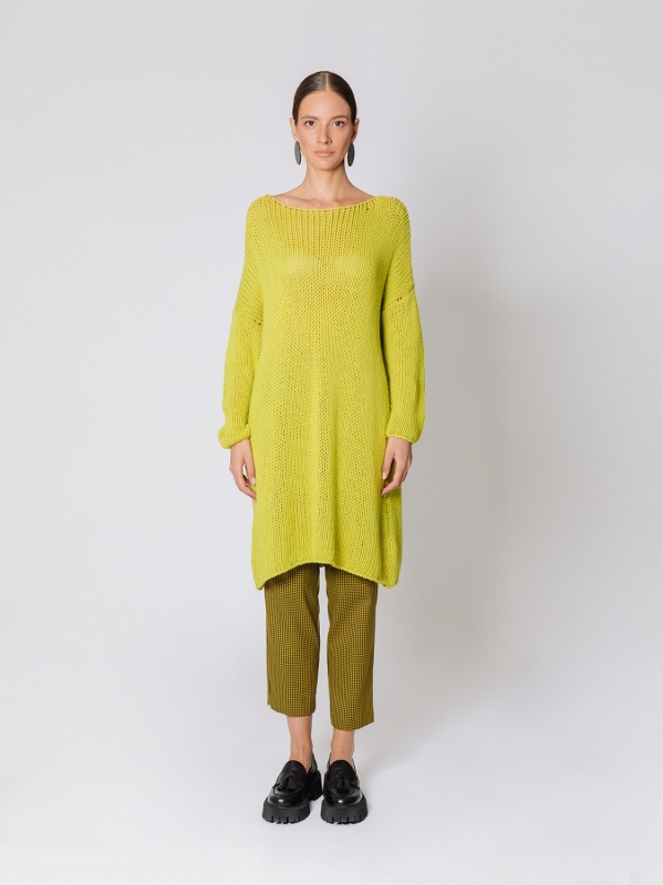 Maglione over con lavorazione a maglia