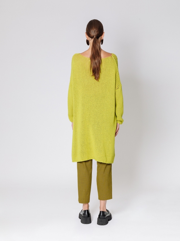 Maglione over con lavorazione a maglia