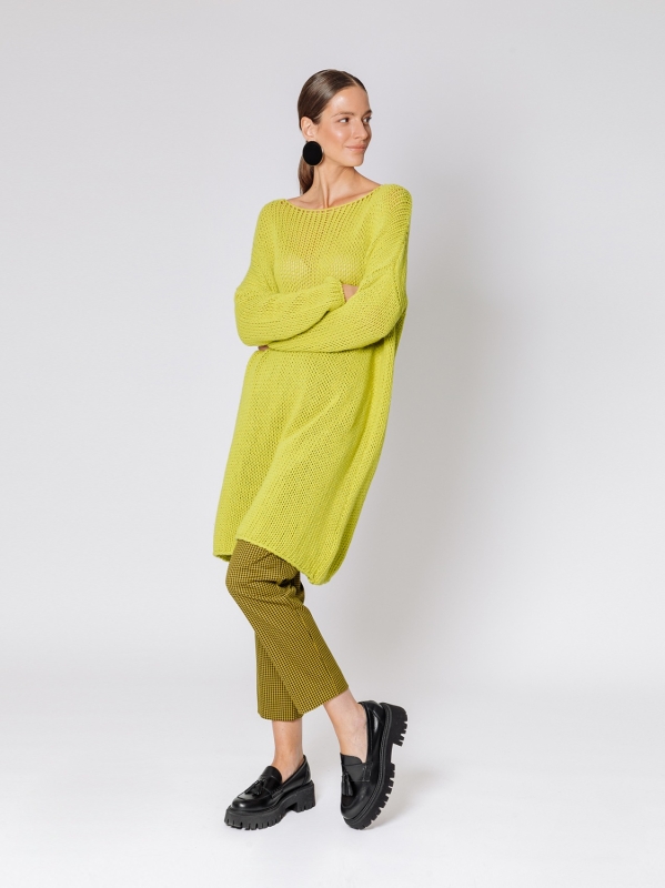 Maglione over con lavorazione a maglia