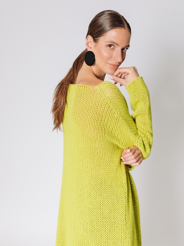 Maglione over con lavorazione a maglia