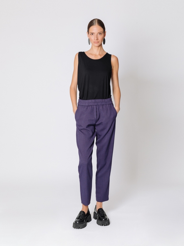 Pantalone sigaretta MICRO CHECK