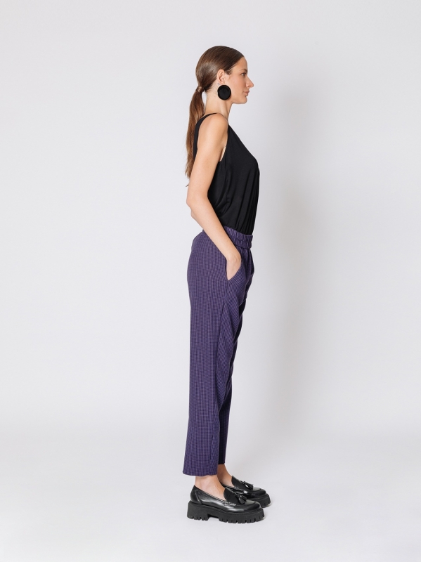 Pantalone sigaretta MICRO CHECK