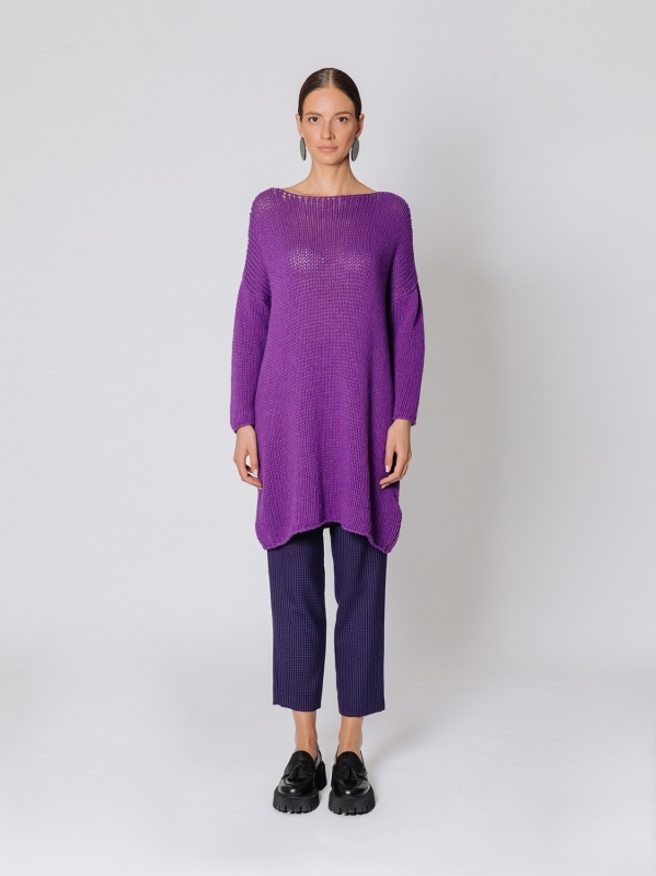 Maglione over con lavorazione a maglia
