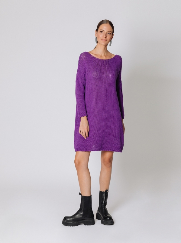 Maglione over con lavorazione a maglia
