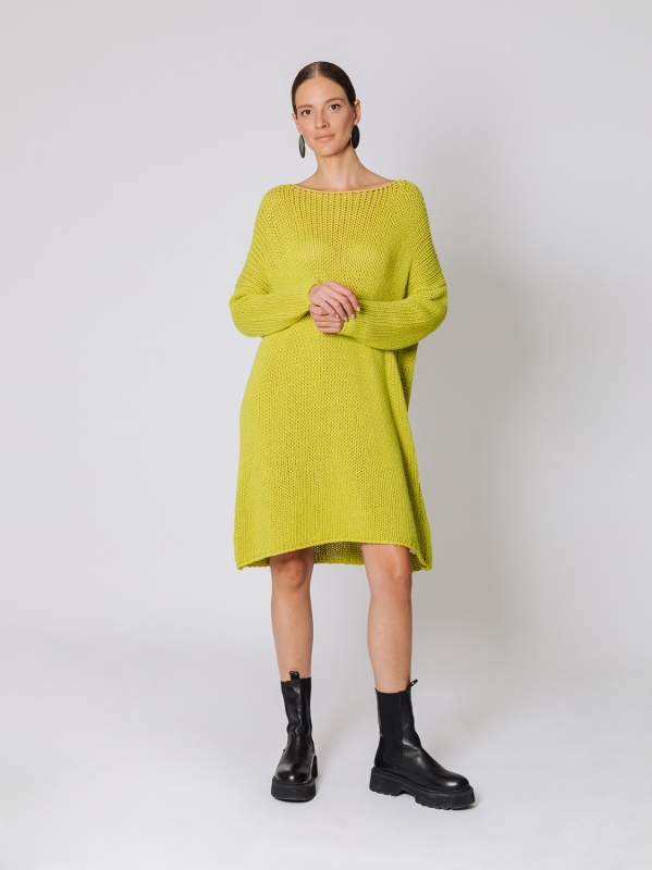 Maglione over con lavorazione a maglia