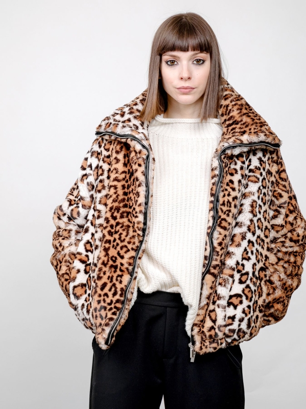 Bomber ecofur animalier