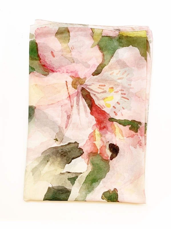 Stola con disegno floreale astratto