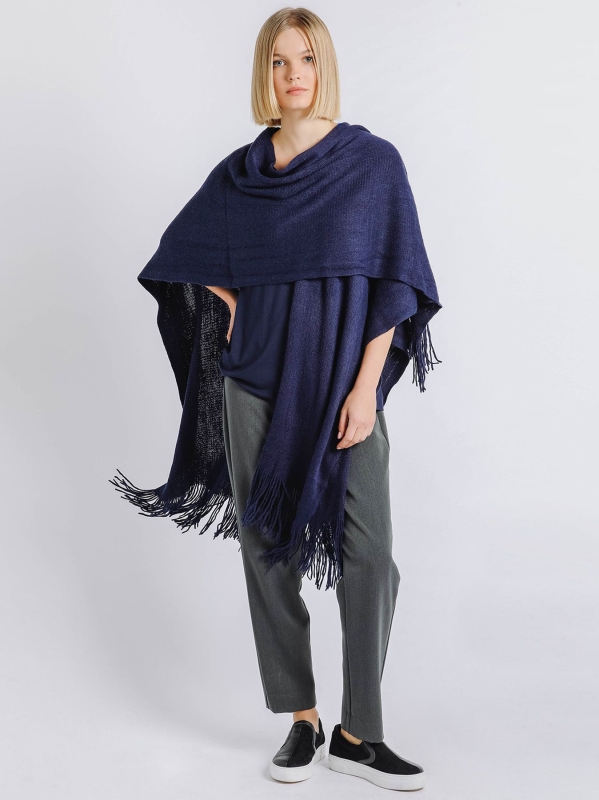 Poncho mantella BLU