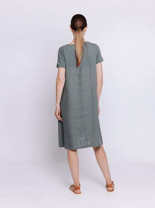 Mini dress in lino