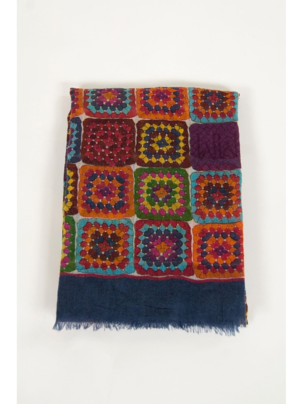 Sciarpa stampa patchwork