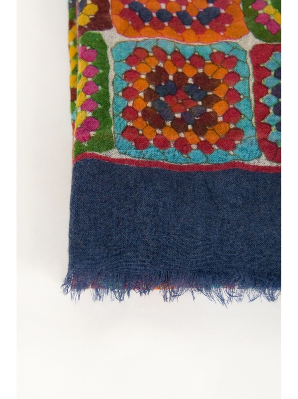 Sciarpa stampa patchwork
