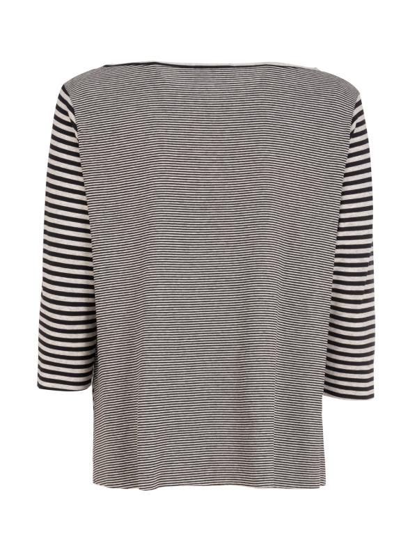 Boxy t-shirt a righe irregolari