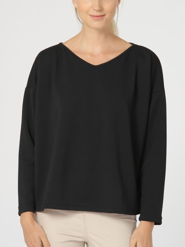 T-shirt in tessuto a nido d'ape