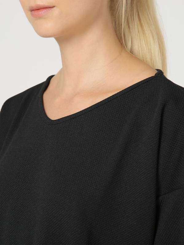 T-shirt in tessuto a nido d'ape