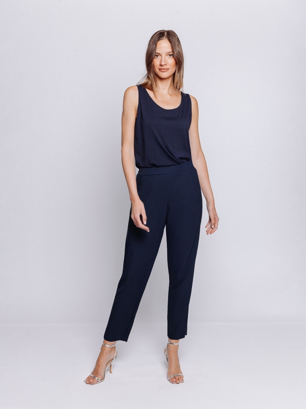 Pantalone chino in cady fluido