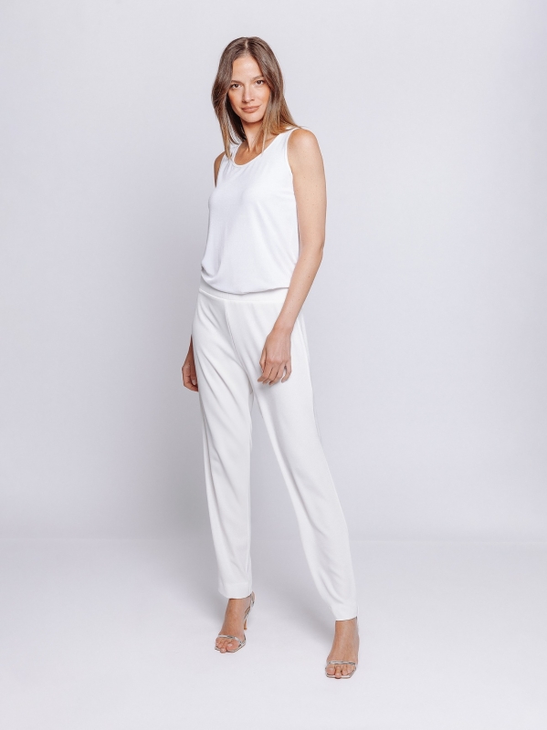 Pantalone chino in cady fluido