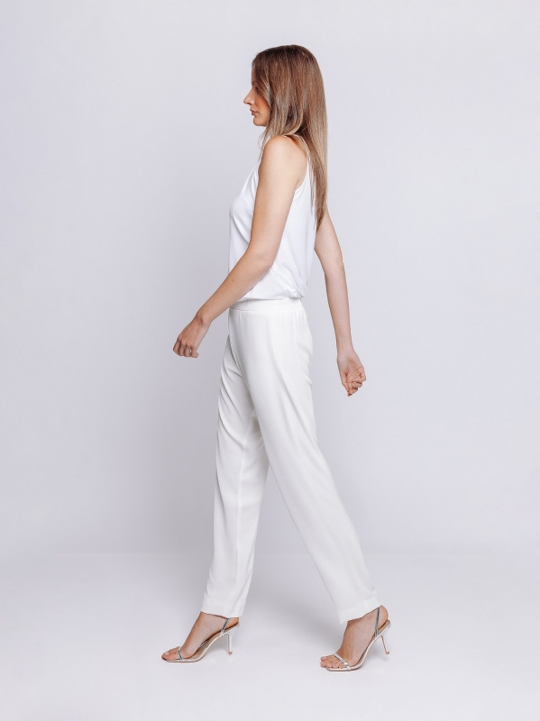 Pantalone chino in cady fluido