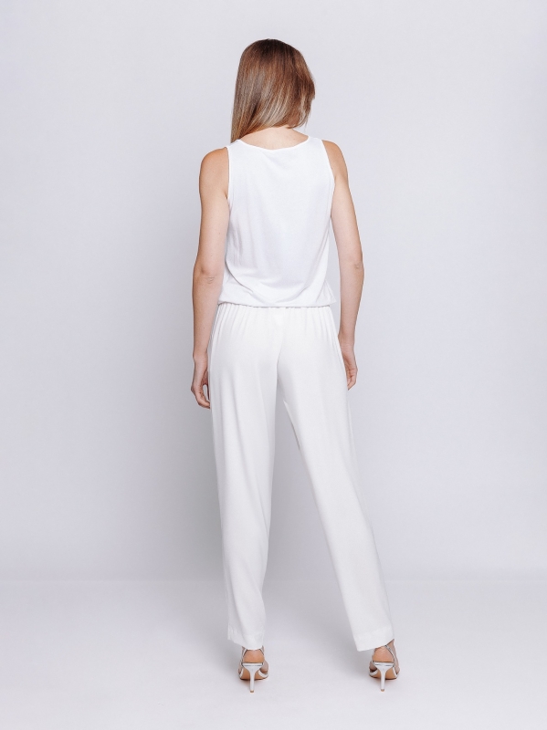 Pantalone chino in cady fluido