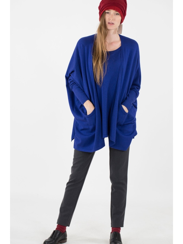 Maxi cardigan in maglia