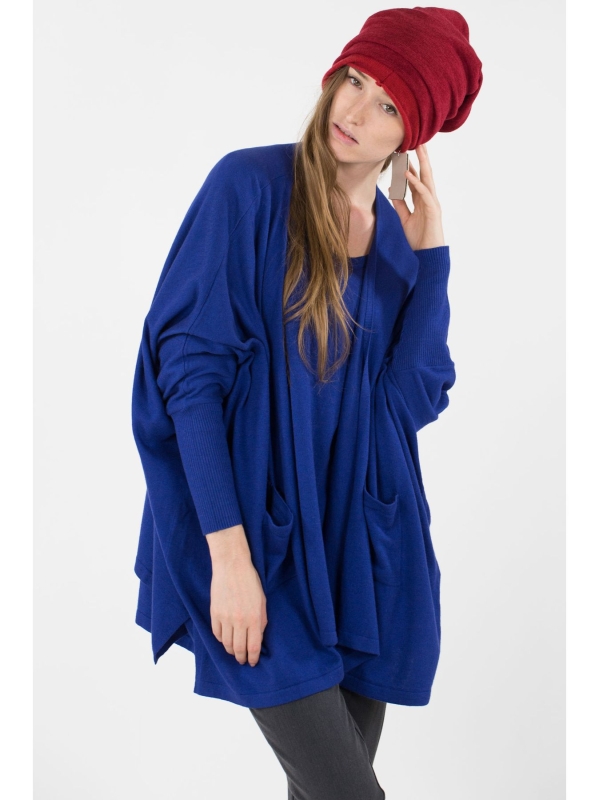Maxi cardigan in maglia