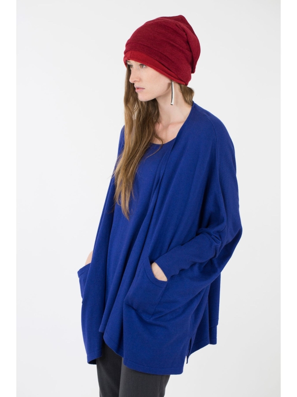 Maxi cardigan in maglia