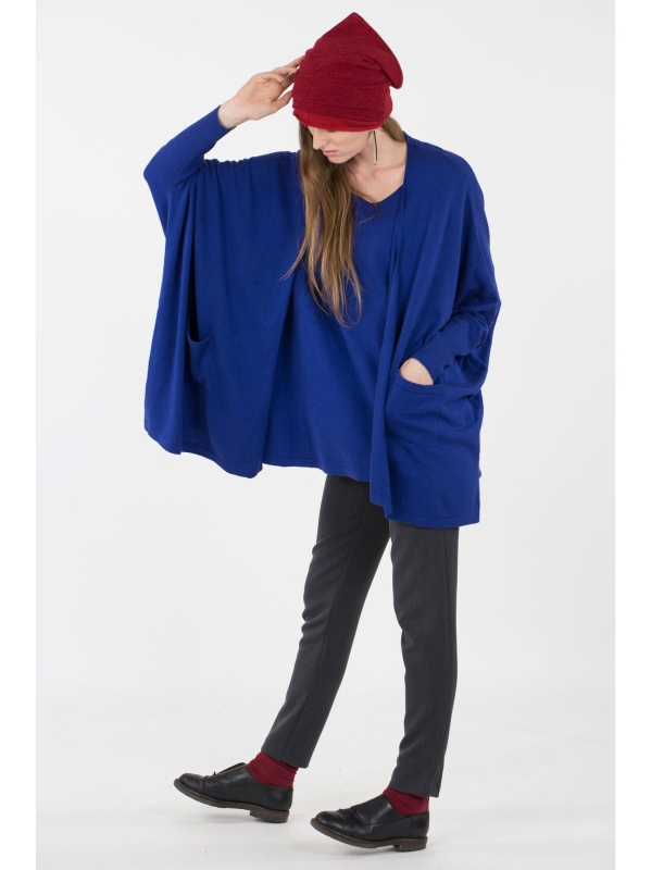 Maxi cardigan in maglia