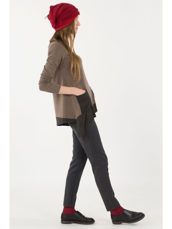 Maglia svasata con punte