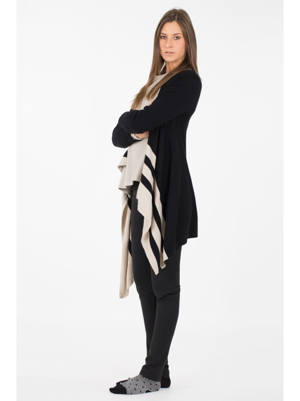 Cardigan fazzoletto con punte