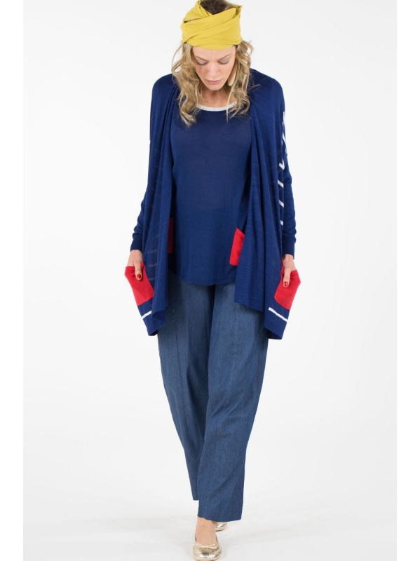 Maxi cardigan svasato